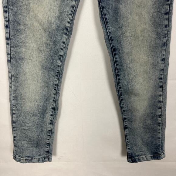 Cultura Men's Acid Wash Blue Jeans Size 32 Skinny - Picture 4 of 8